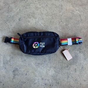 Out On Film black fanny pack, brand new